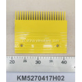 Peigne en aluminium jaune pour les escalators KONE KM5270417H02